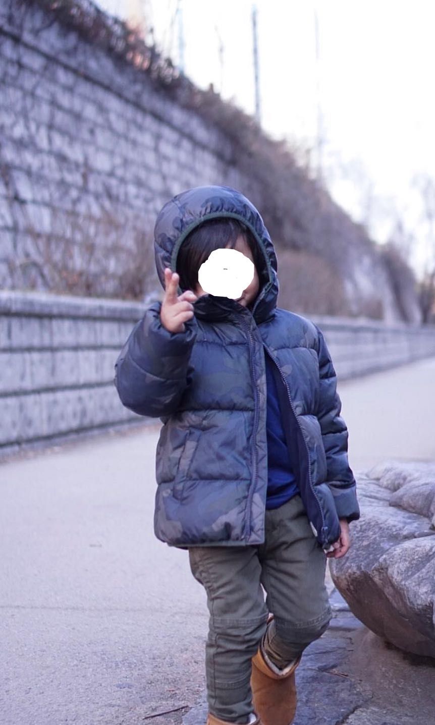 Mango Kids Camouflage Winter Jacket size 5 6 Babies Kids
