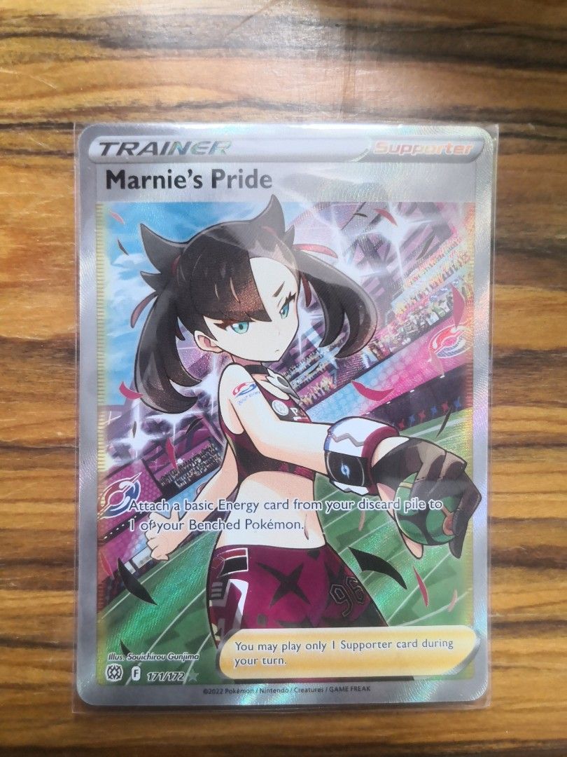 Marnie's Pride Full Art Pokemon FA Card Game TCG Pokémon Waifu Trainer