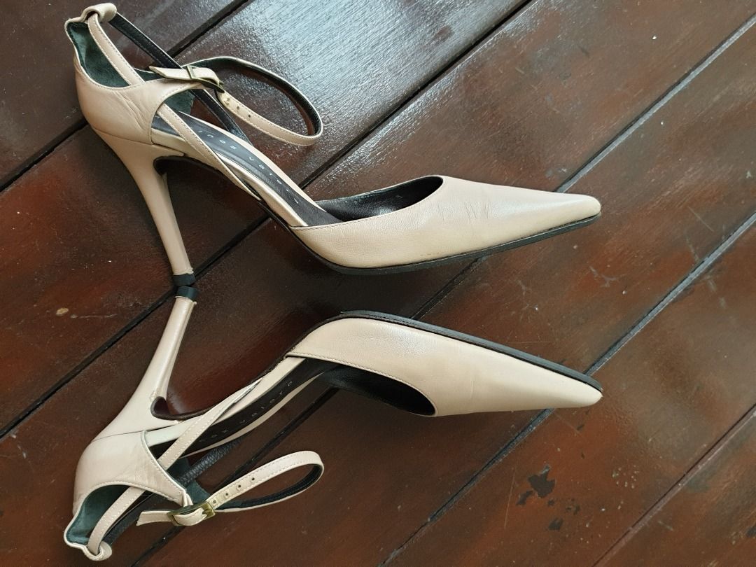 Martinez Valero Nude Kid Light Pink Heels size 36. 3.5