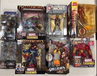 Marvel Select iron man, Marvel Legends Hulkbuster and others