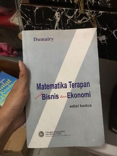 MATEMATIKA TERAPAN BISNIS EKONOMI (dumairy)