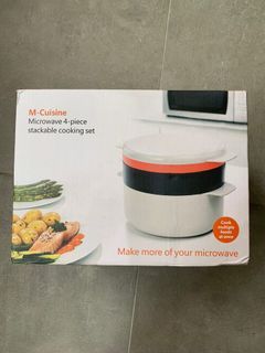 M-Cuisine microwave 4-pc stackable cooking set