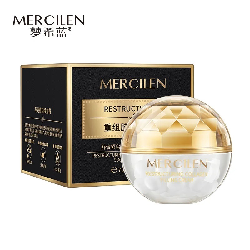 MERCILEN Collagen Pearl Cream Face Cream Whitening Moisturizing Anti ...