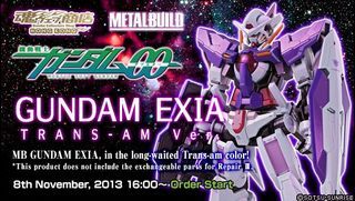 🌟Rare🌟 Metal Build - Gundam Exia (Trans Am) Tamashi Nation 2013 Edition