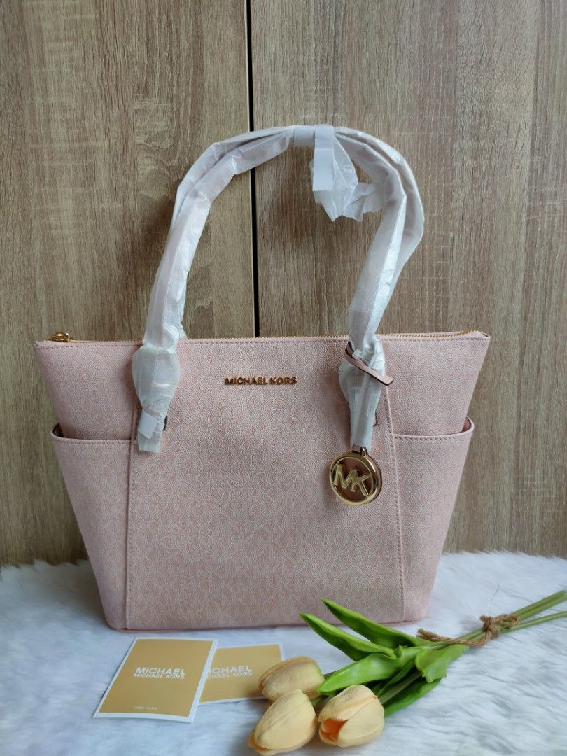 Michael kors jet set clearance east west top zip tote