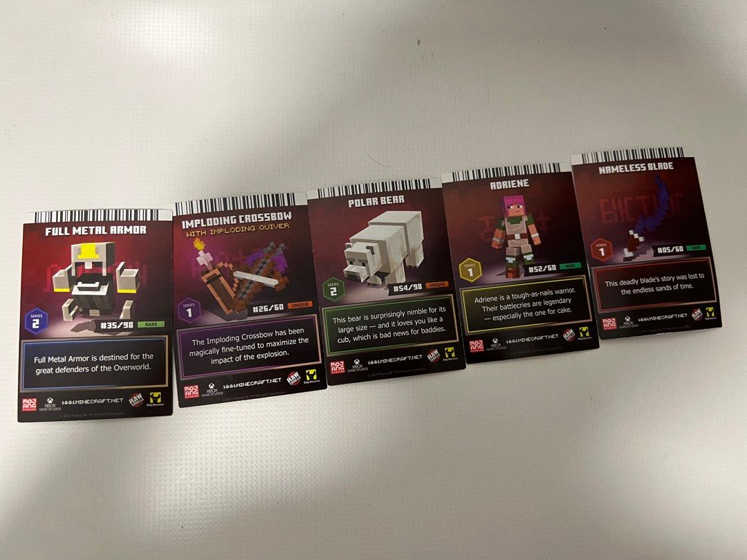 Minecraft Dungeon Arcade Cards, Hobbies & Toys, Memorabilia