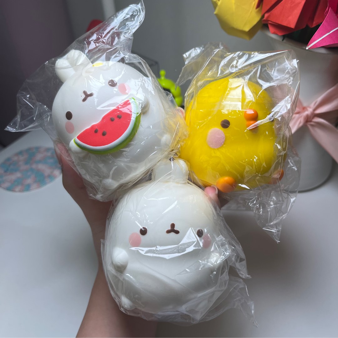 [PRICE REDUCED] molang squishy, Hobbies & Toys, Toys & Games on Carousell