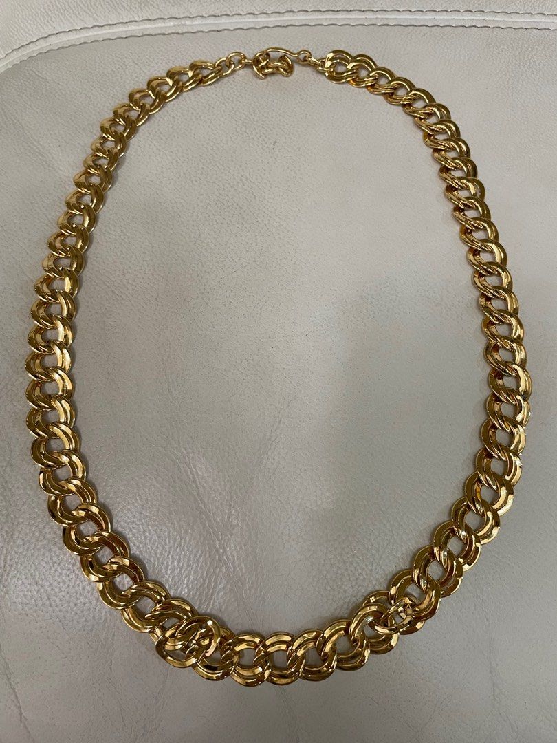 Gold plated statement necklace cheap