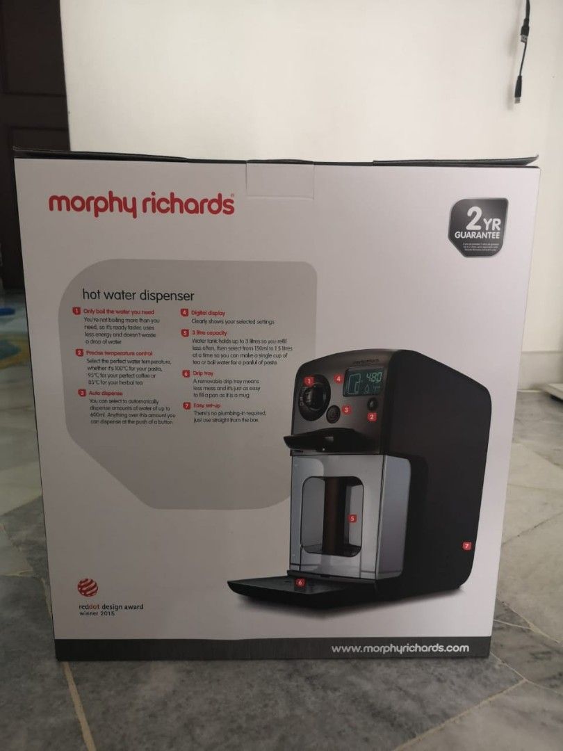 MORPHY RICHARDS REDEFINE HOT WATER DISPENSER, TV & Home Appliances