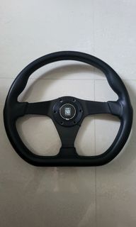 Nardi GARA sports 350mm flat bottom (D shape) Steering wheel