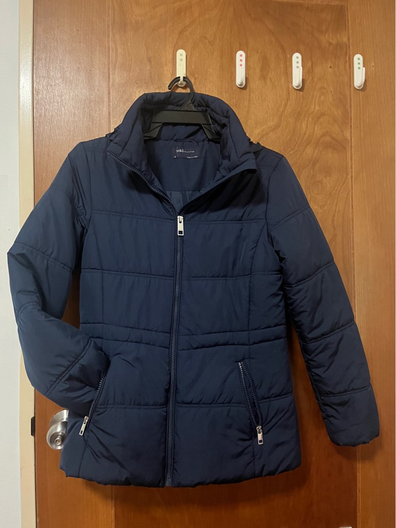 Navy Blue Winter Coat (Marks and Spencer), Women's Fashion, Coats