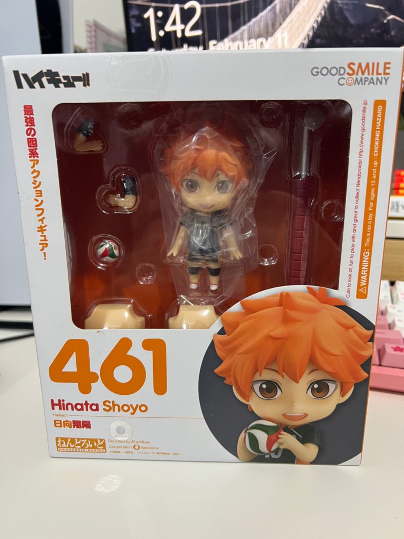 Figurine Haikyuu – Shoyo Hinata 10 Cm – PVC – Statue Mobile Et Interchangeable
