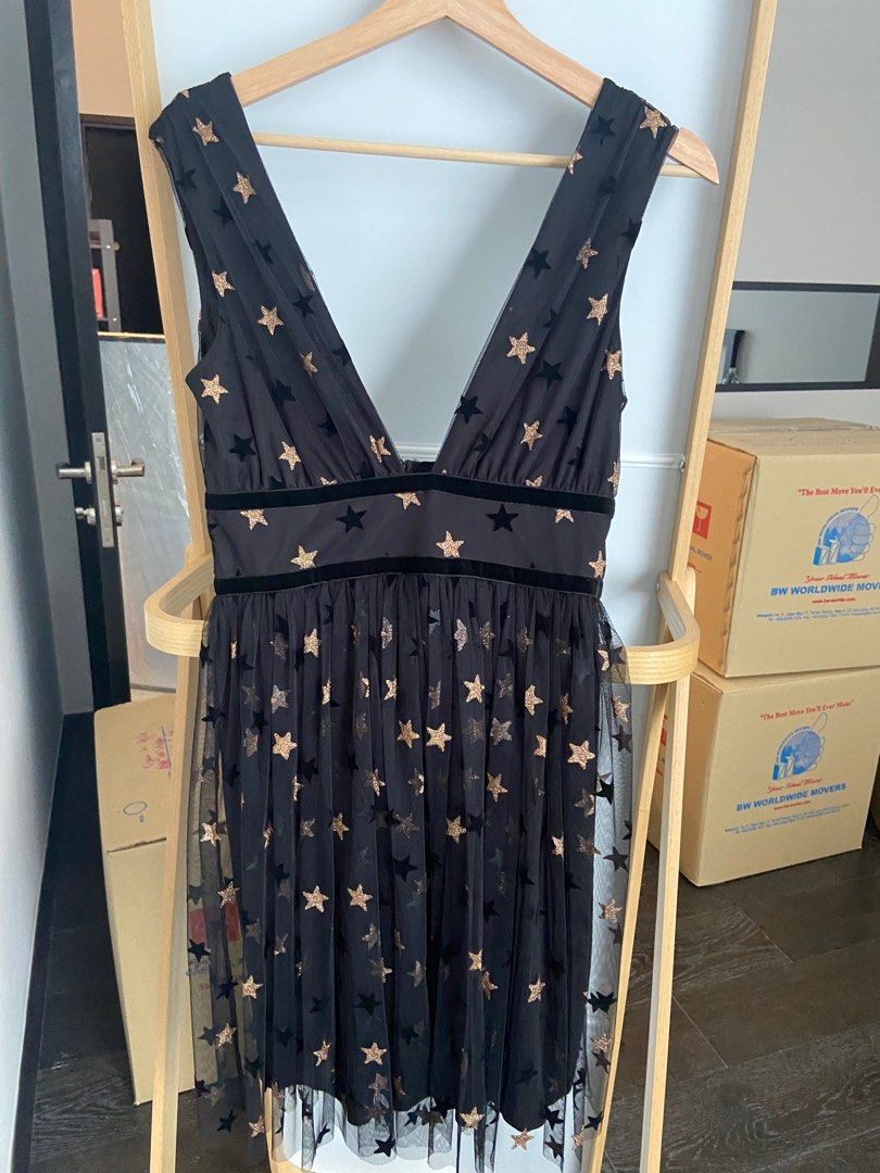 New Look Net overlay dress
