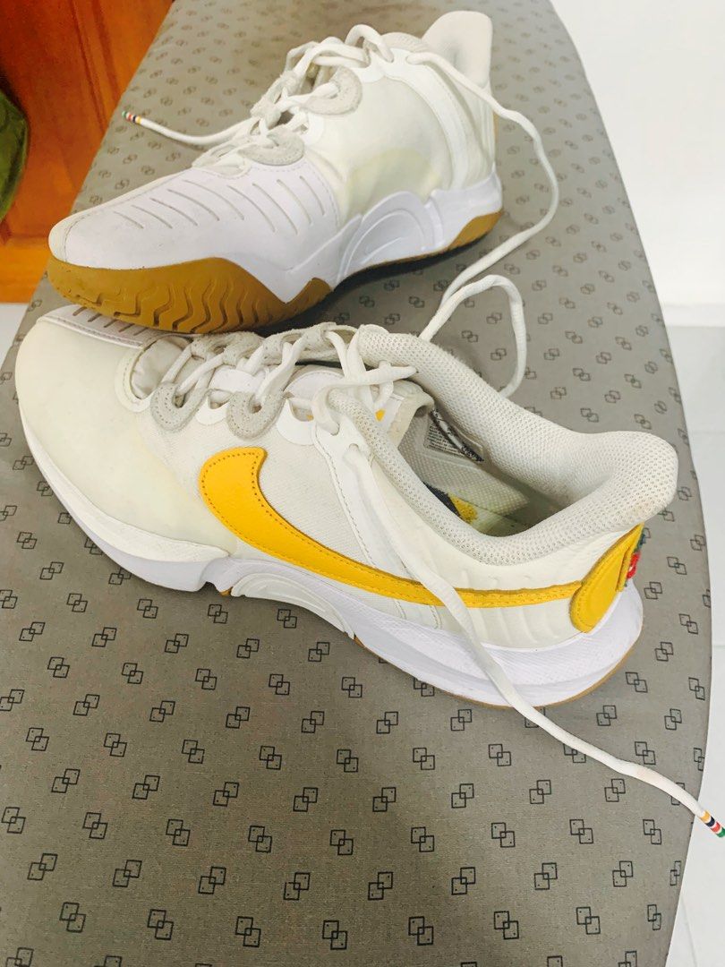 Nike Court Air Zoom GP Turbo Tennis Shoes White Orange