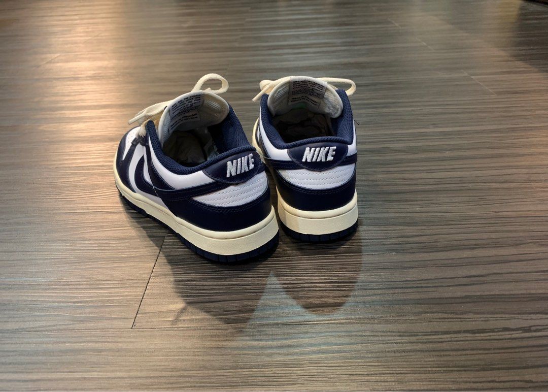 「二手」尚智購買 女款Nike Dunk Low 「Vintage Navy」DD1503-115超人氣配色海軍藍奶油鞋款