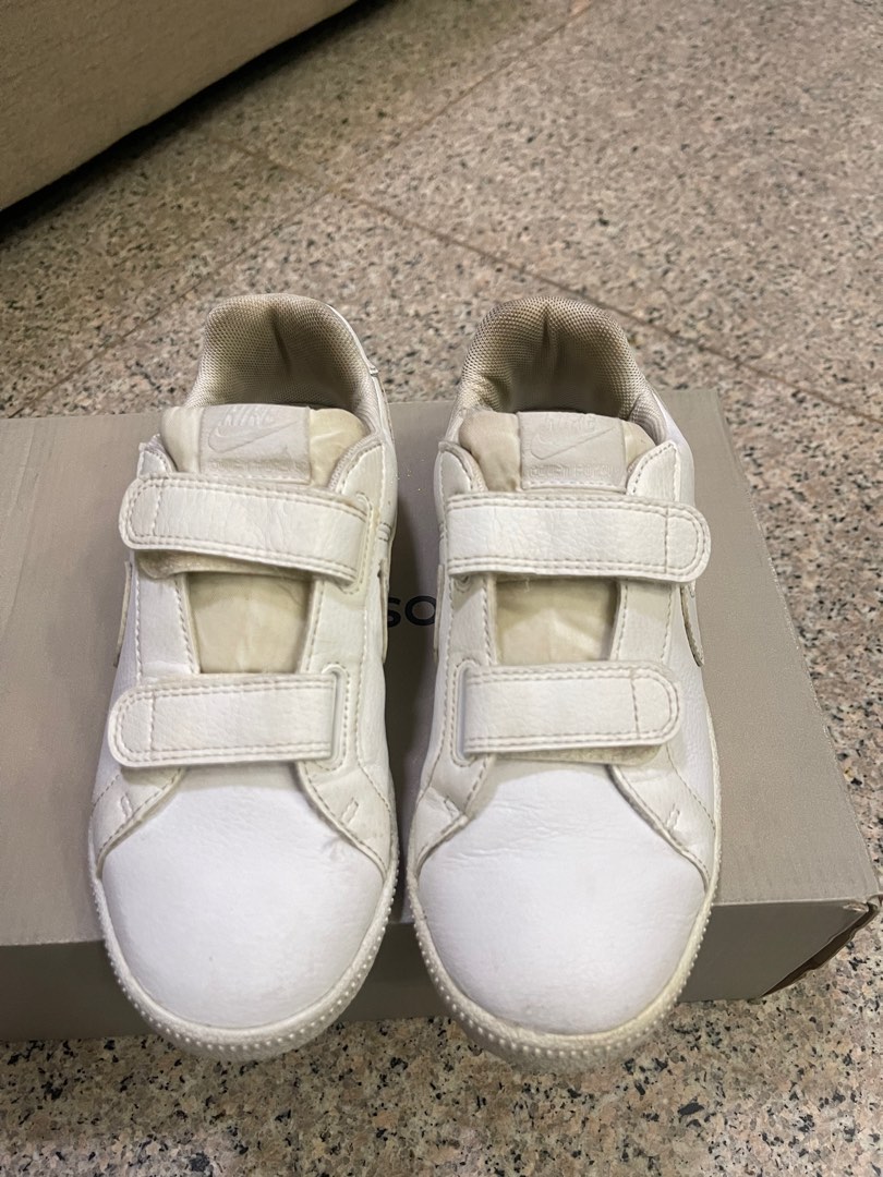 Nike white shoes kids, Babies & Kids, Babies & Kids Fashion on Carousell
