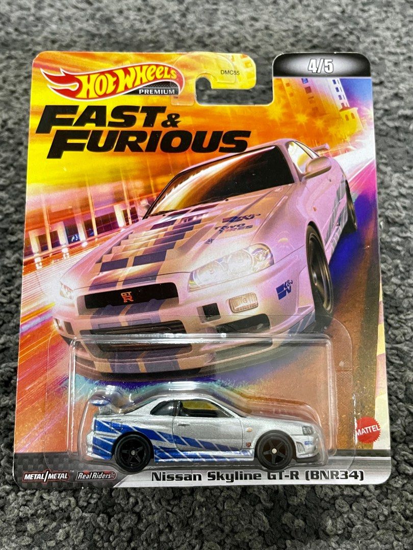 Hot Wheels Fast Imports Box Set Silvia Skyline Fast And Furious F&F R34 S15  R32