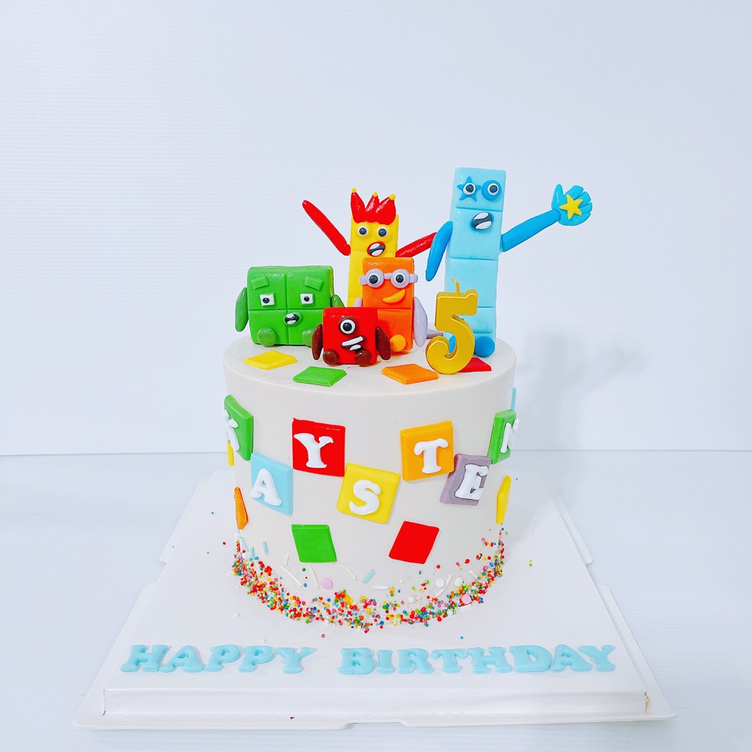 Numberblock Cake Customcake Pinata Cake, Food & Drinks, Homemade Bakes 