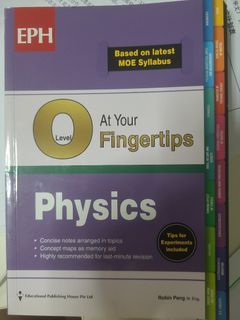 O LEVEL PHYSICS At Your Fingertips Summary Book