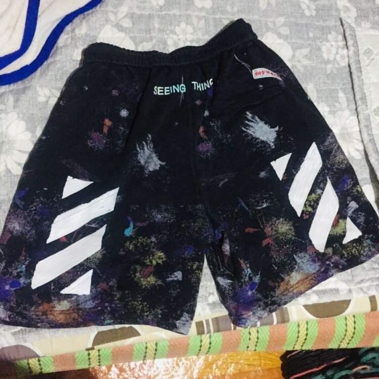 Off white seeing things shorts on sale