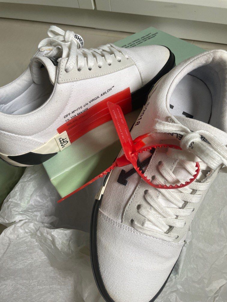 Off white VULC Low Top White, Men's Fashion, Footwear, Sneakers on