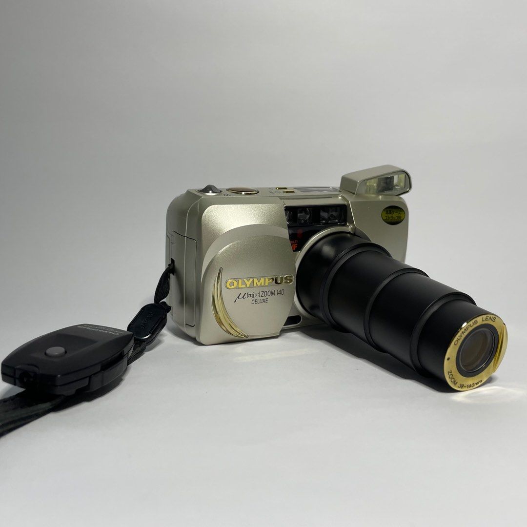 Olympus mju Zoom 140 Deluxe, Photography, Cameras on Carousell