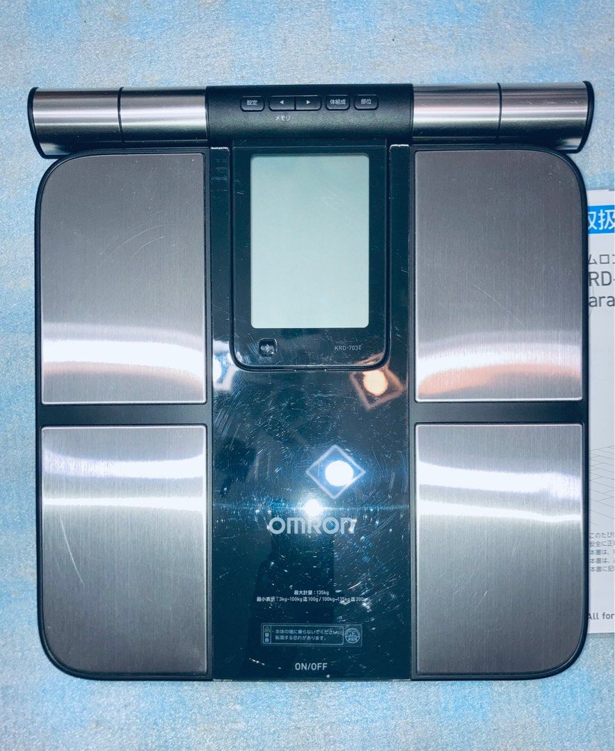 OMRON 日版KRD-703T / HBF-702T 智能體脂磅藍牙連接手機歐姆龍旗艦體脂