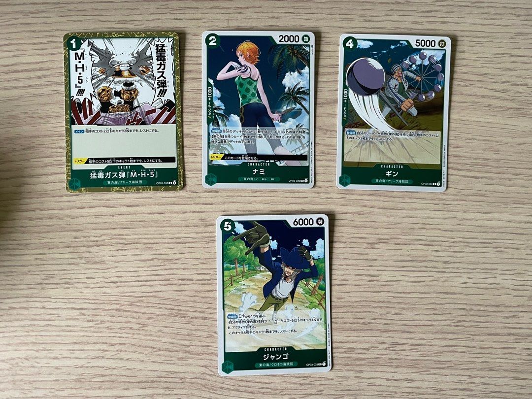 One Piece OP03 Rare Cards, Hobbies & Toys, Toys & Games on Carousell
