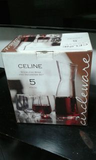 Original Circleware Celine Stemless Wine and Decanter Set