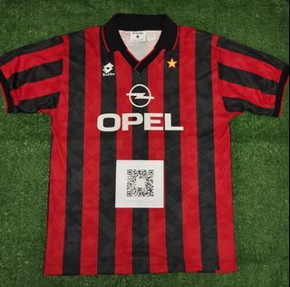 Original size XL AC Milan jersey jersi home 1994 / 1995 Player specs