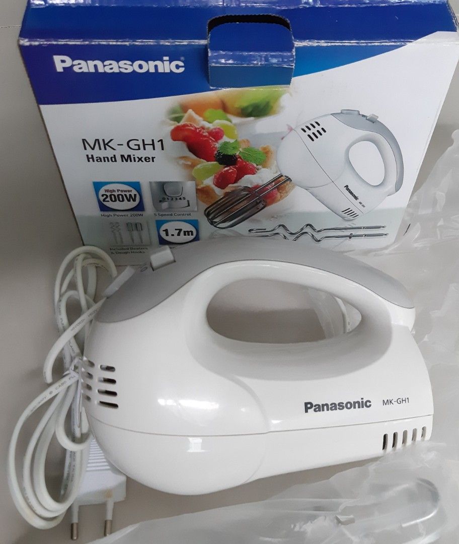 Panasonic MK-GH1 220 Volt Hand Mixer with Dough Hooks
