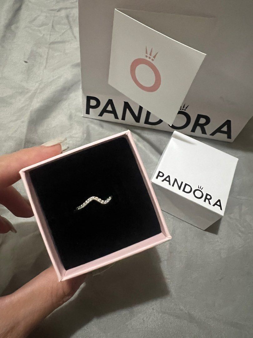 Pandora Wave Ring with Warranty