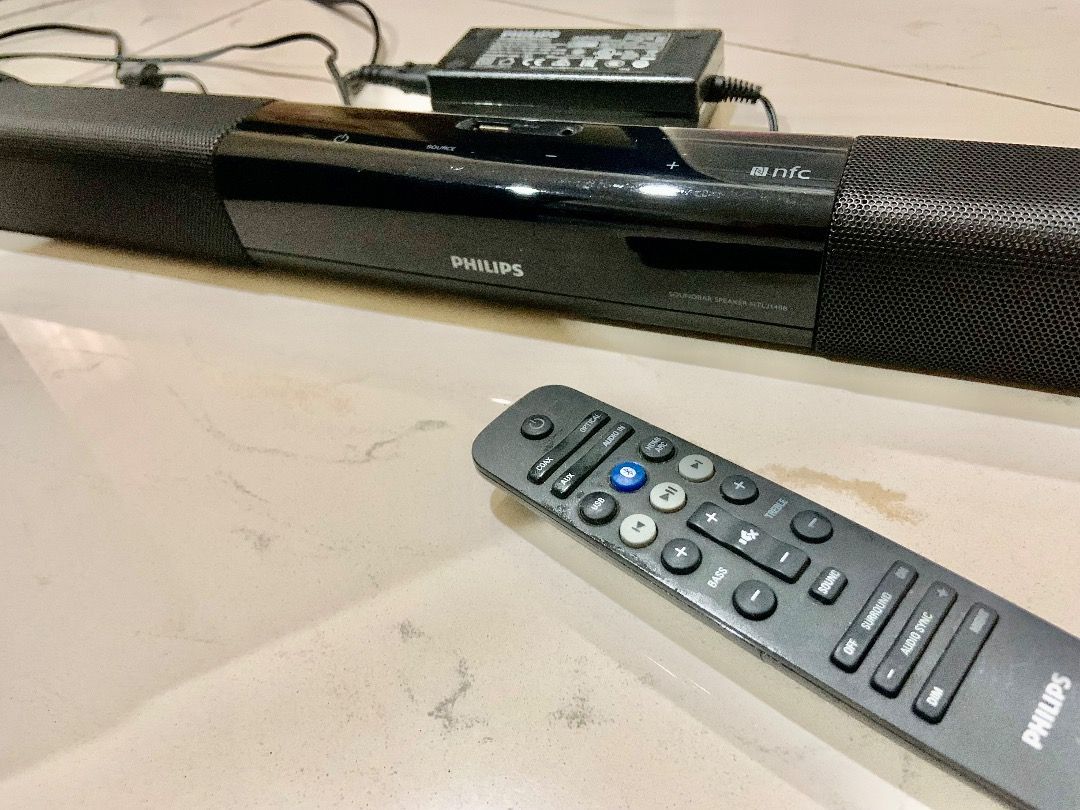 Philips Soundbar HTL3140B 12. Powerful speakers for any TV with wireless subwoofer