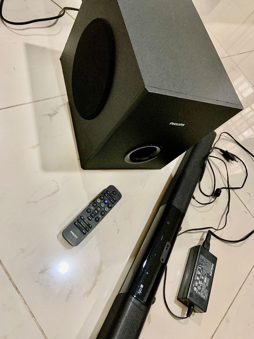 Philips Soundbar HTL3140B 12. Powerful speakers for any TV with wireless subwoofer