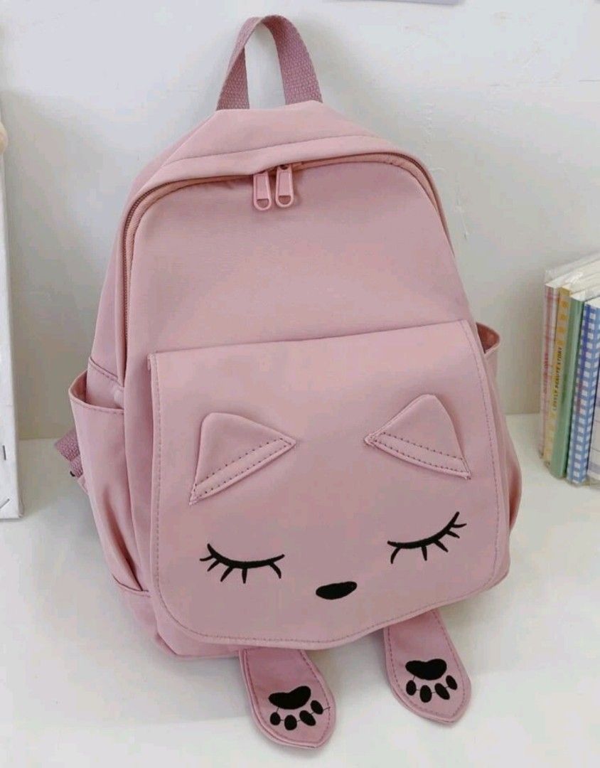 Pink cat girls backpack Babies Kids Babies Kids Fashion on
