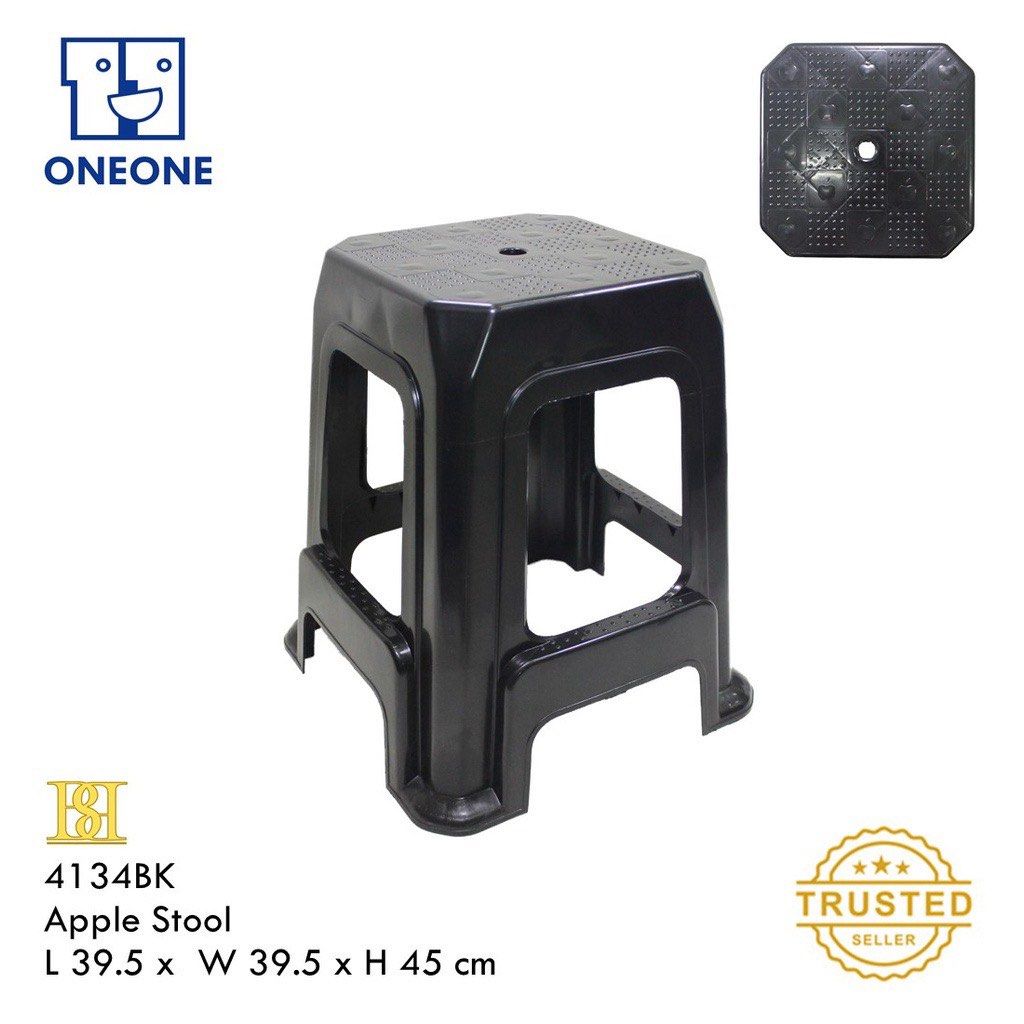 Black cheap plastic stool