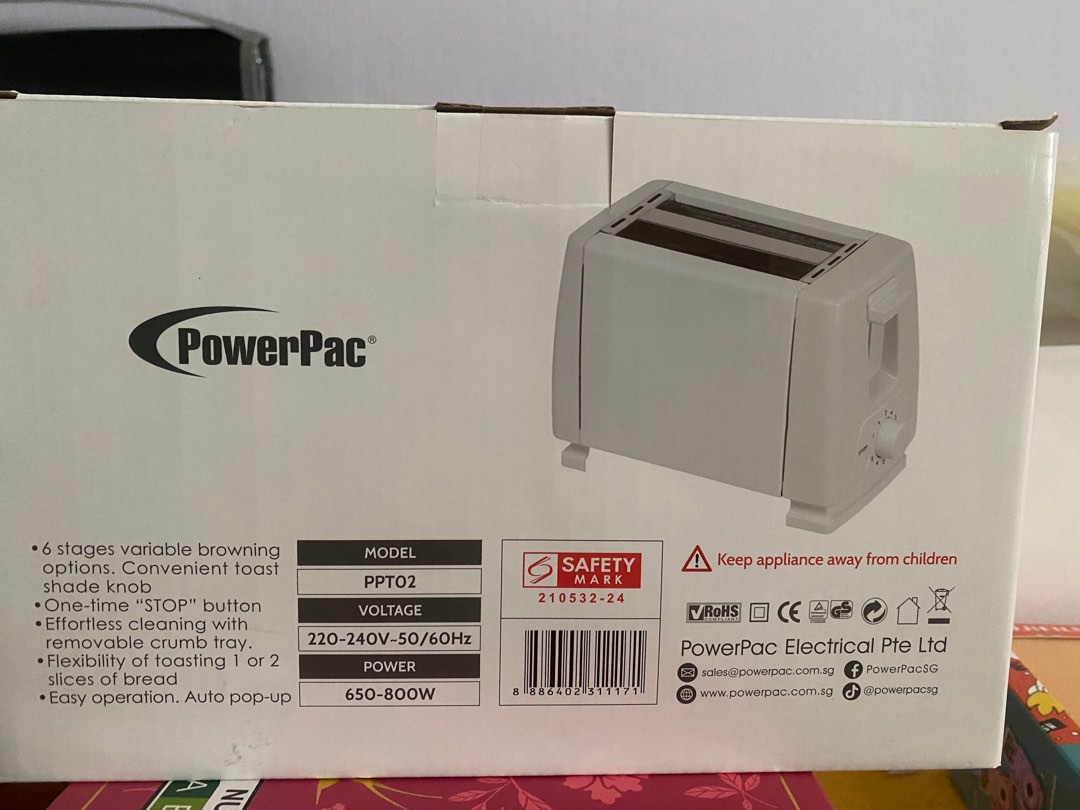 PowerPac bread toaster, TV & Home Appliances, Other Home Appliances on ...