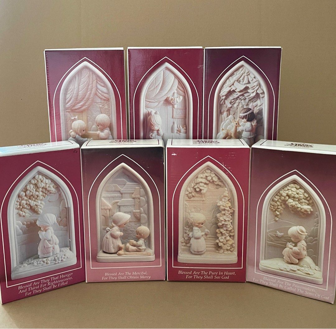 Precious Moments Chapel Beatitudes Complete Set of 7