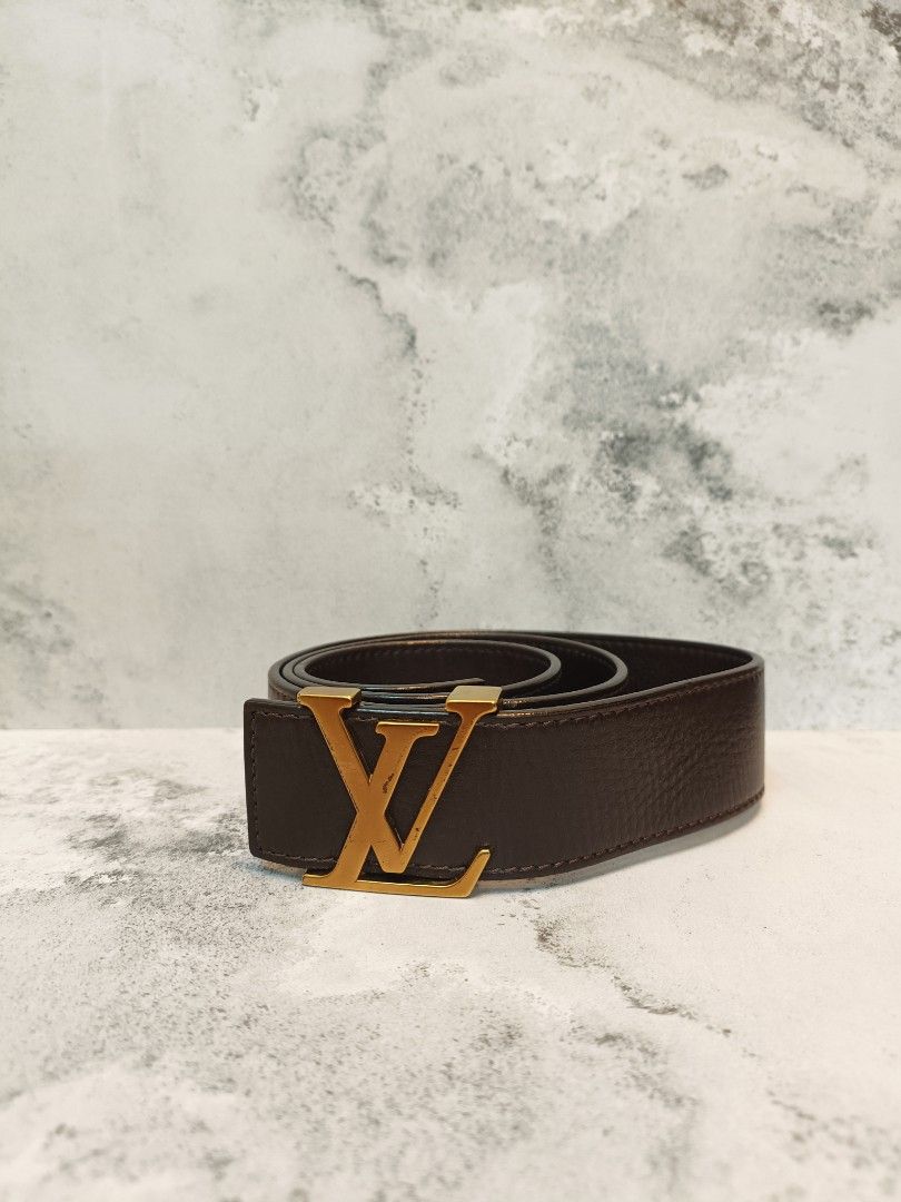 Leather belt Louis Vuitton White size 95 cm in Leather - 23909686