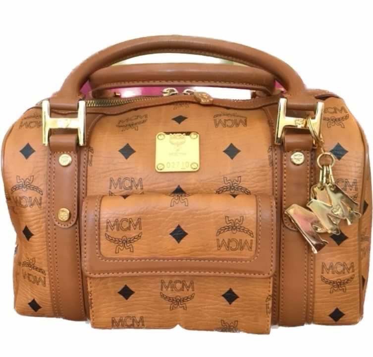 Authentic MCM Cognac Long Wallet, Luxury, Bags & Wallets on Carousell