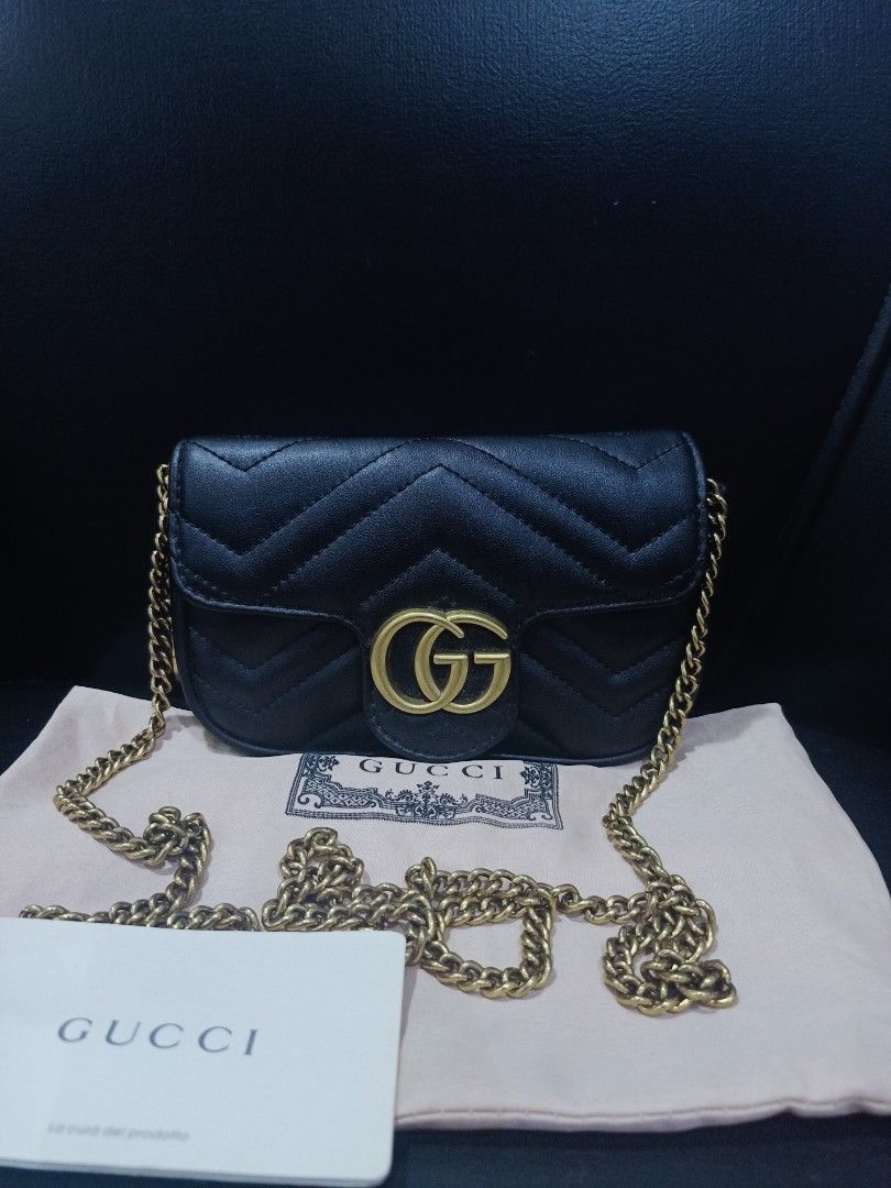 Preloved mini gucci sling (Category: Luxury Bags & Wallets) located in Cebu City. Submitted by day.98 (Listing ID 1214712720, Image 1). Description: selected from japan surplus genuine leather coded no flaws with dust bag.