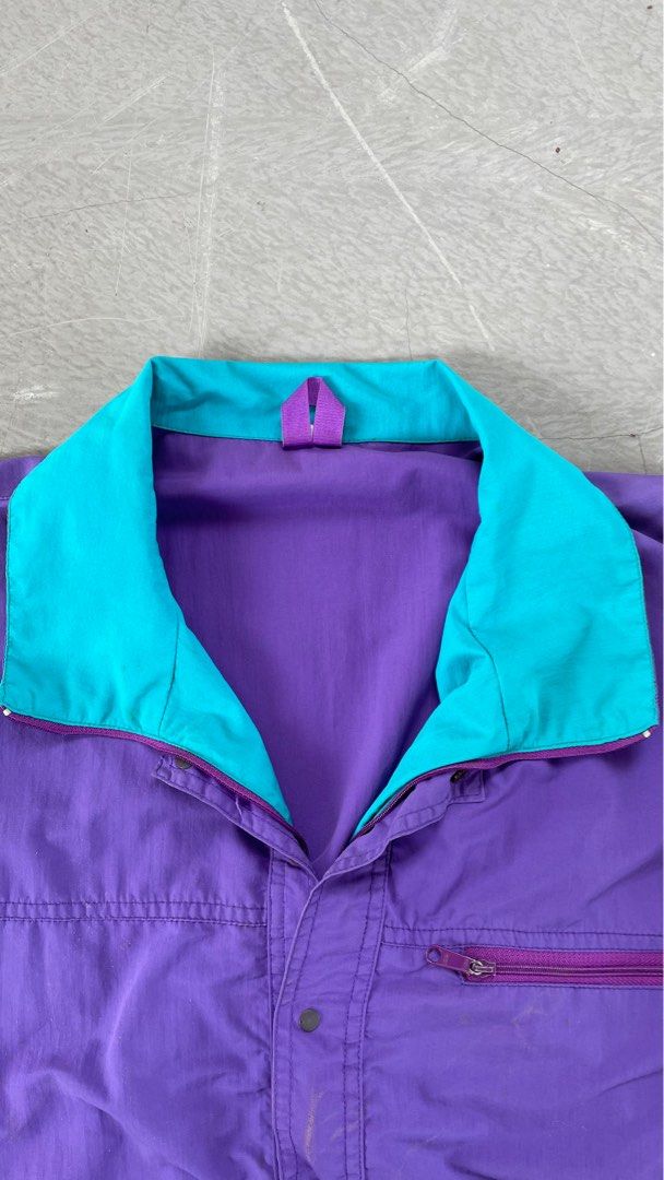 Purple Blue Windbreaker Jacket