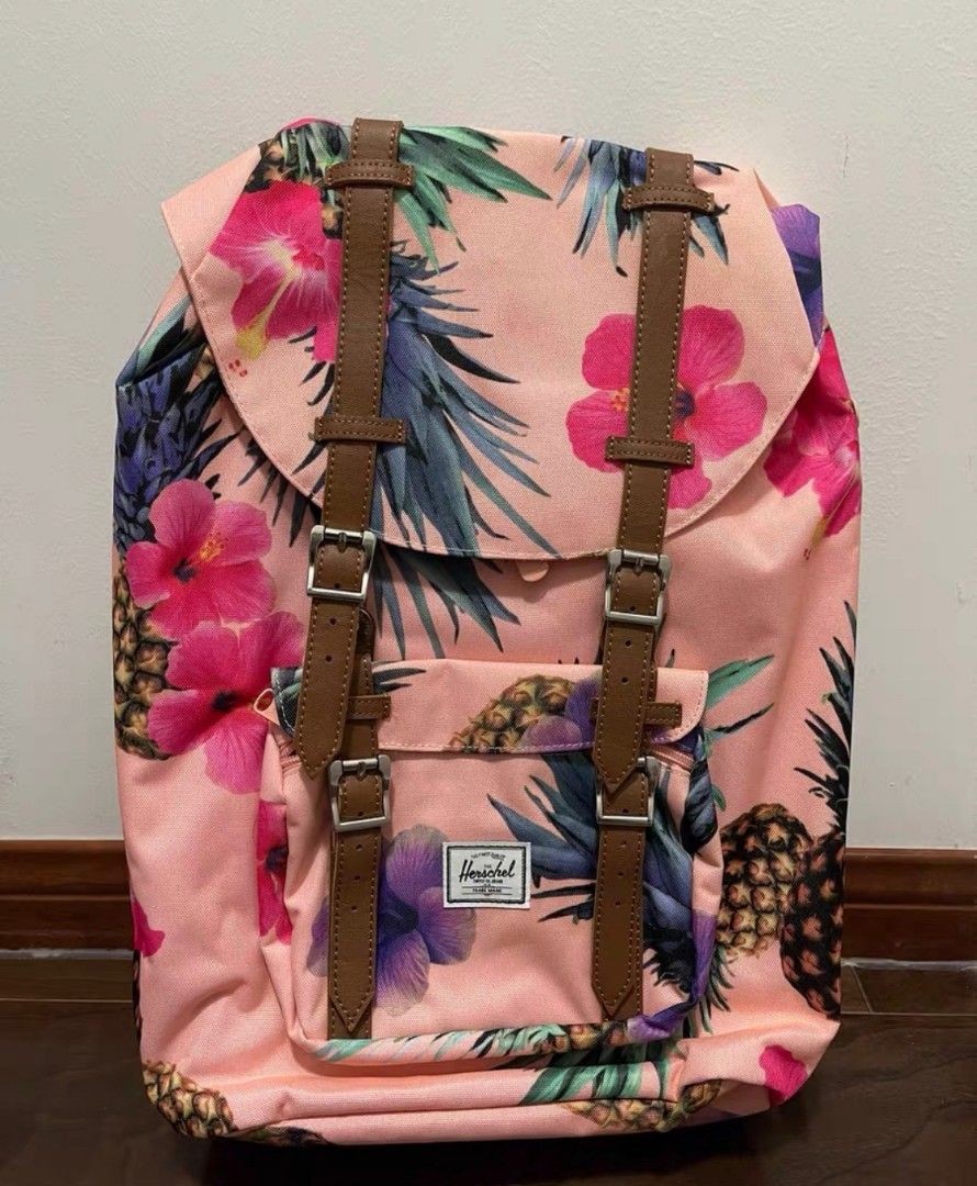 RARE Original Herschel Little America Peach Pine Backpack 17L