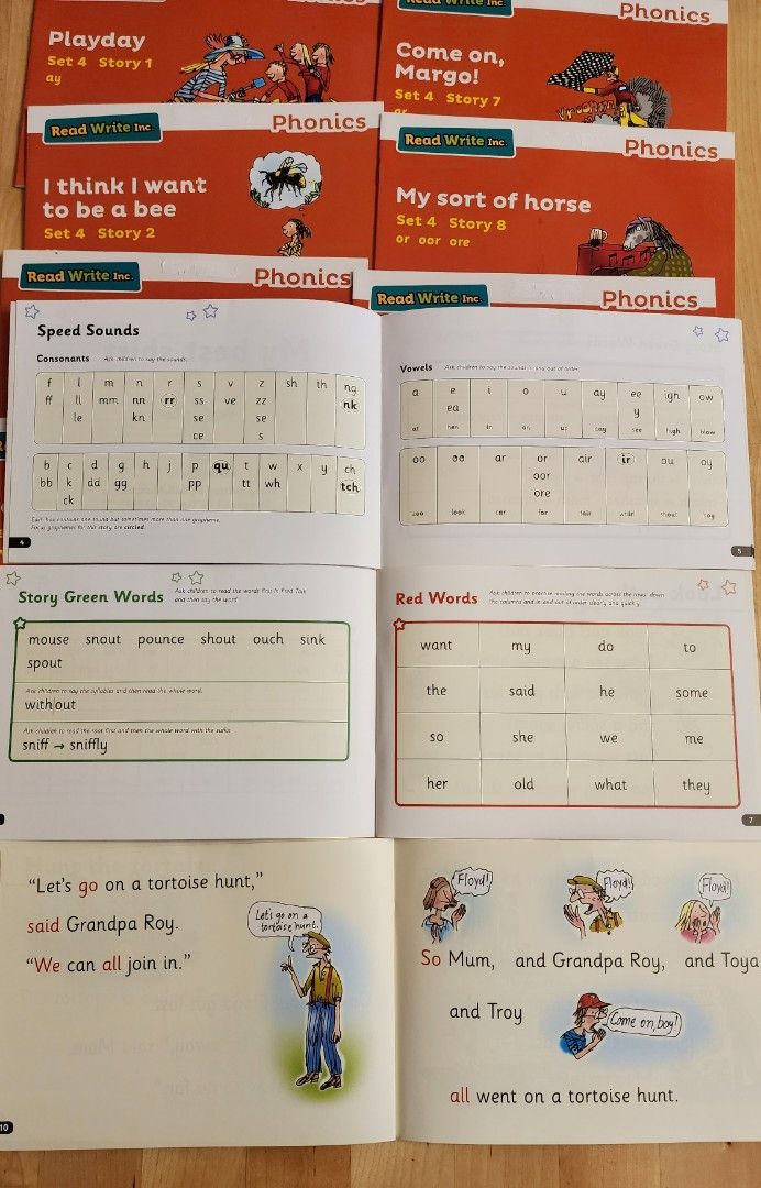 Read Write Inc Orange Phonic, 興趣及遊戲, 書本 & 文具, 小朋友書 Carousell