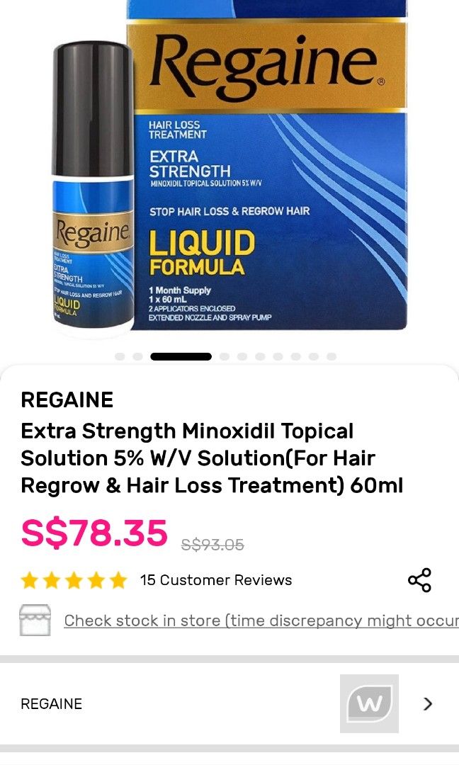 Regaine extra strength 60ml Brand New, Beauty & Personal Care, Hair on ...