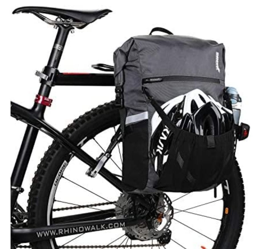 Bike Pannier Bag Rhinowalk Waterproof - 25L Capacity, 1000D PVC, Quick ...