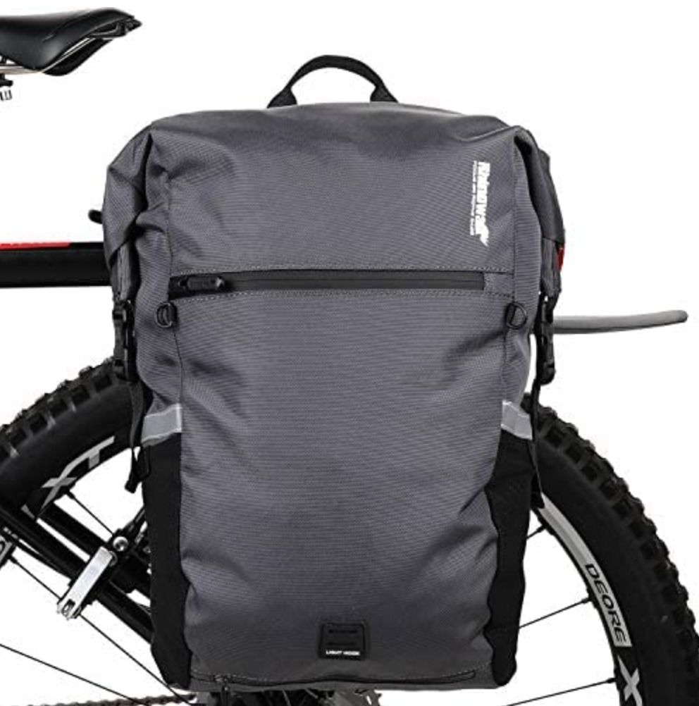 Rhinowalk Bike Bag Waterproof Pannier Backpack Convertible – 2 In 1