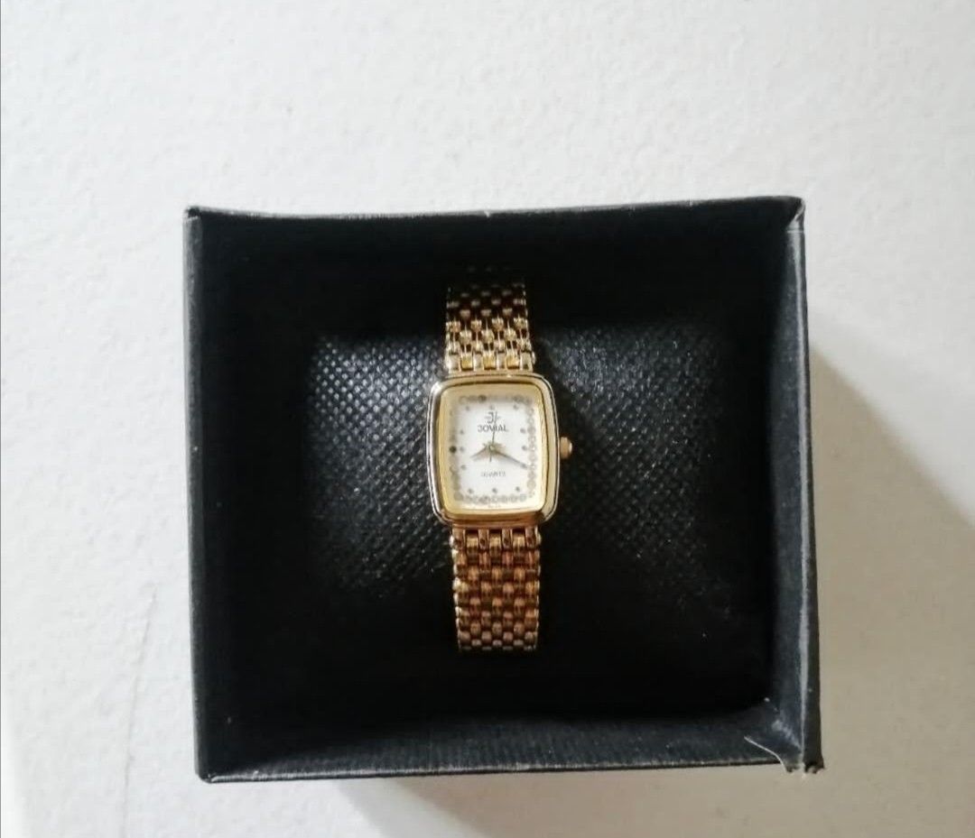 FREE SHIPPING Jovial Watch 22K Gold Plated Watch Swiss no. 5019 Luxury Watches on Carousell