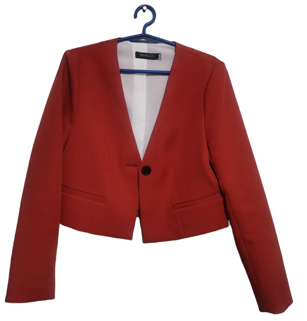 Rust Blazer, Women's Fashion, Coats, Jackets and Outerwear on Carousell