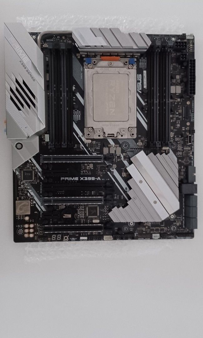 RYZEN THREAD RIPPER 1900X with PRIME X399-A motherboard, Computers ...